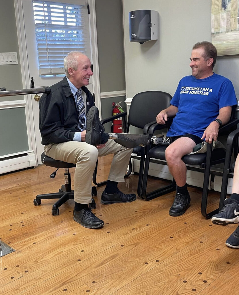 prosthetic leg appointment